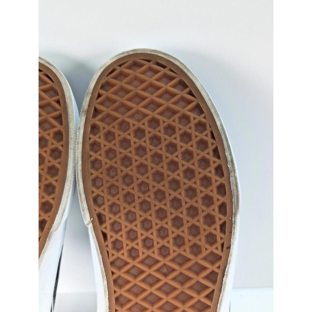 Vans Slip-On Shoes/Sneakers Chambray Gray Womens 8 Unisex Skater Tennies Slipper - Picture 11 of 14